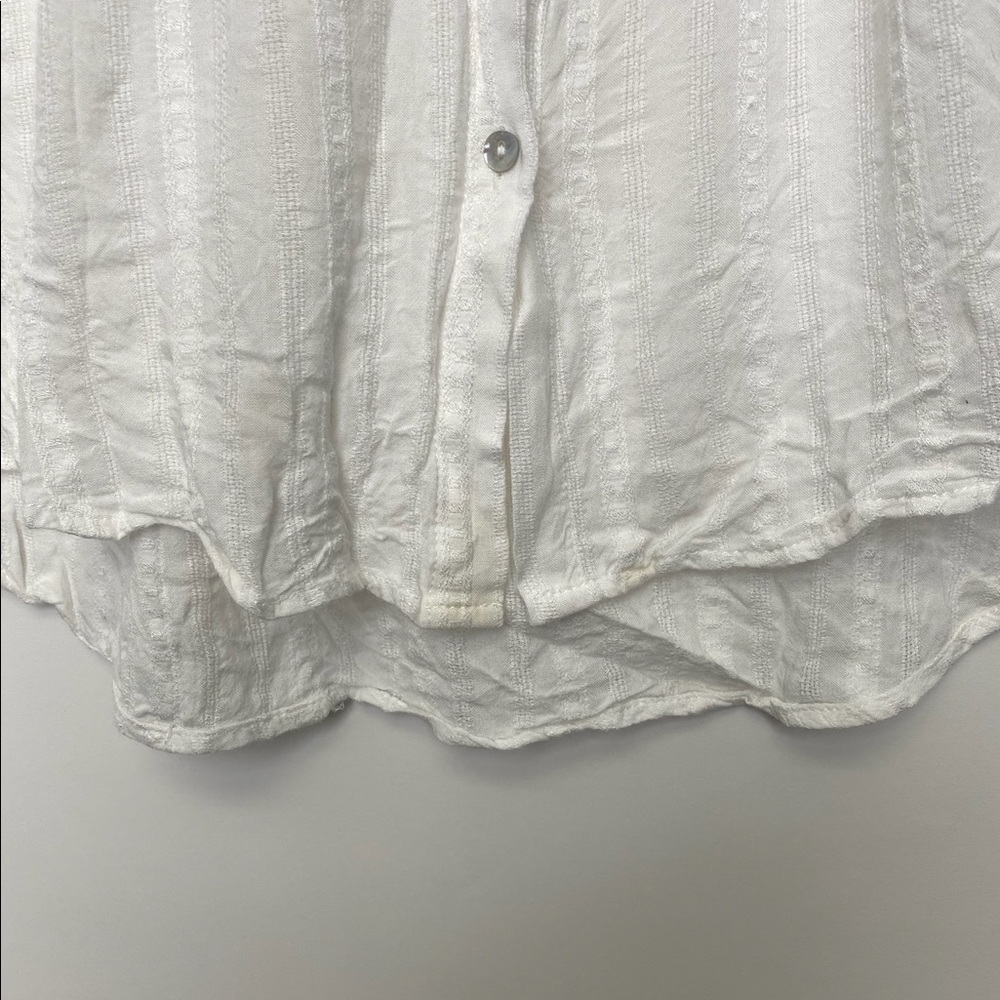 Oversized Button Down Beachy Blouse - image 3